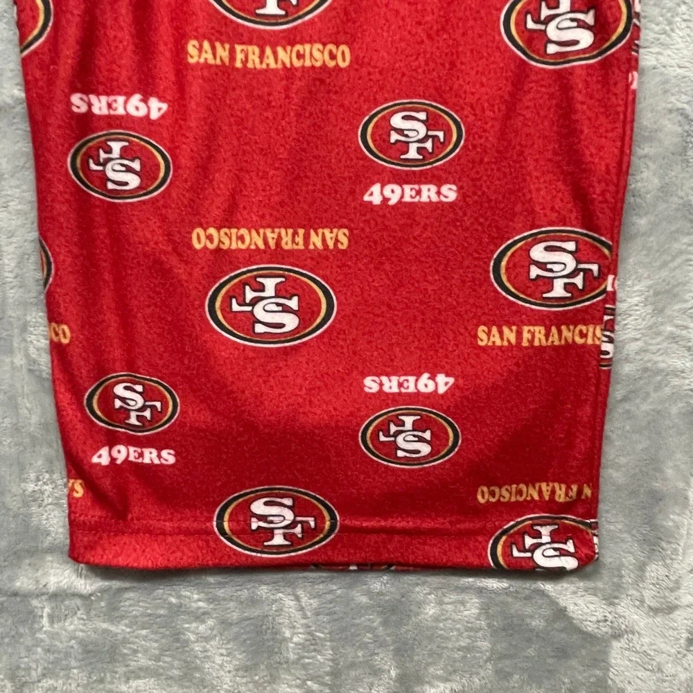 NFL Team Apparel San Francisco 49ers Pajama Pants Youth‎ XL 16/18 Red Logo Print